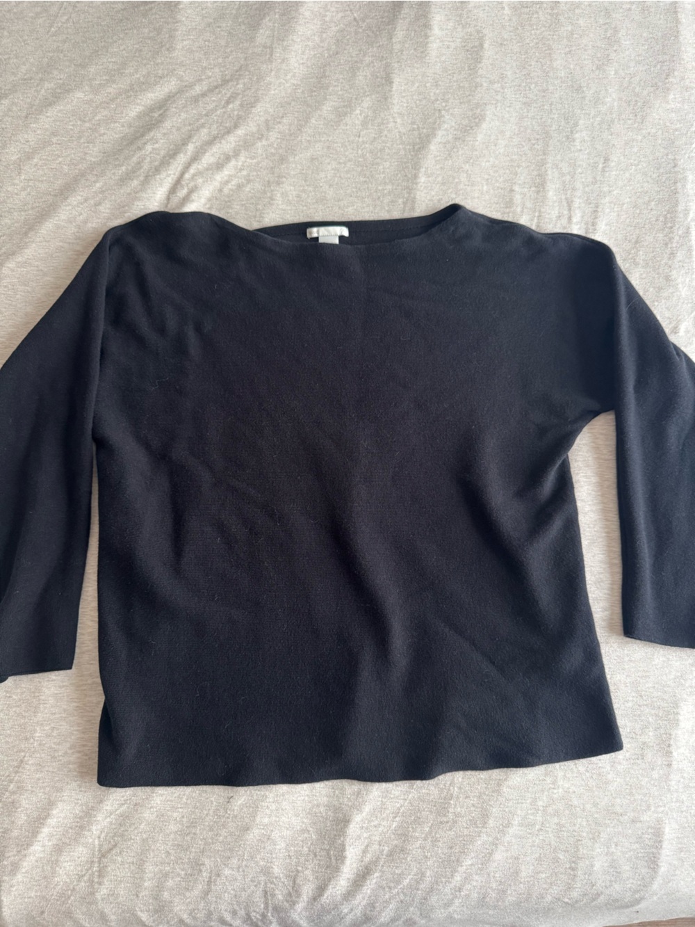 Black Wide Neck Sweater